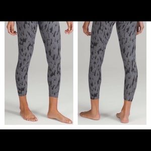 Lululemon InStill High-Rise Tight 25” ThreeD Camo Jacquard Asphalt Grey Black,